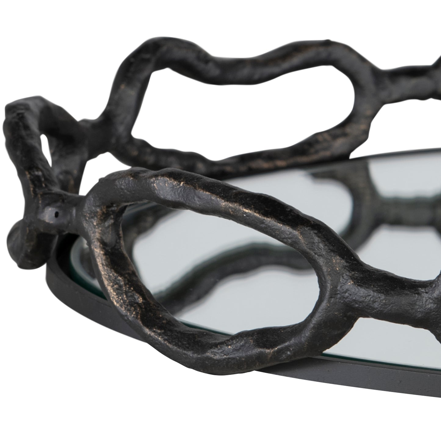 Uttermost Cable Black Chain Tray | Decorative Bowls | Modishstore - 4