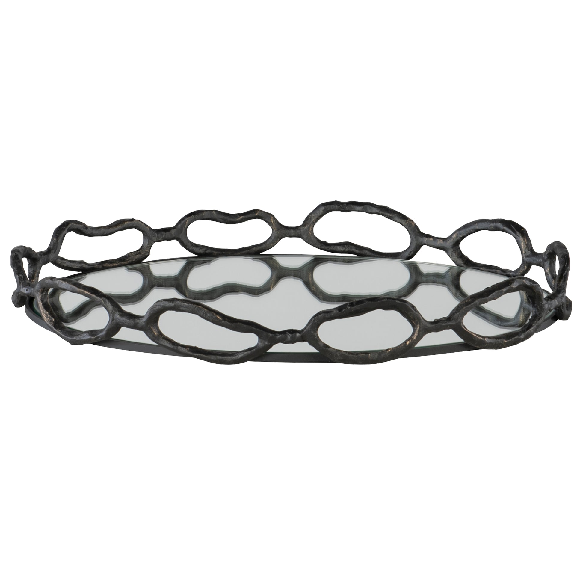 Uttermost Cable Black Chain Tray | Decorative Bowls | Modishstore - 2