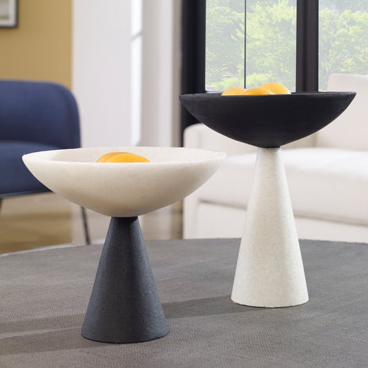 Uttermost Antithesis Marble Bowls, Set Of 2 | Decorative Bowls | Modishstore