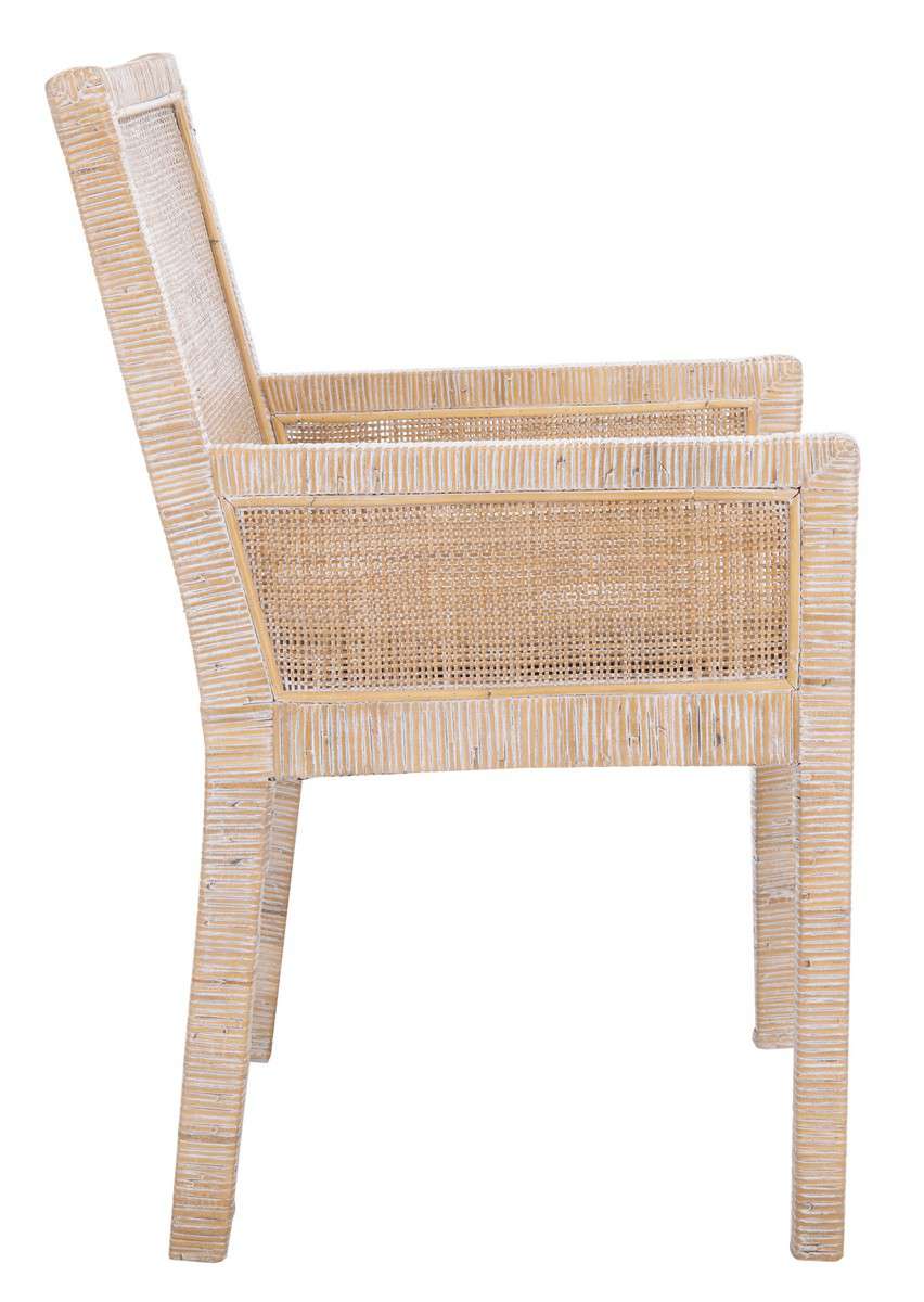 Safavieh Sarai Accent Chair W/ Cushion - Gray White Wash | Accent Chairs | Modishstore - 4