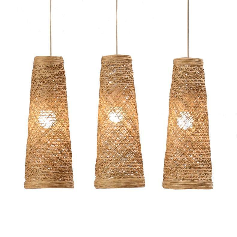 Natural Wicker Hanging Pendant Lamp-8