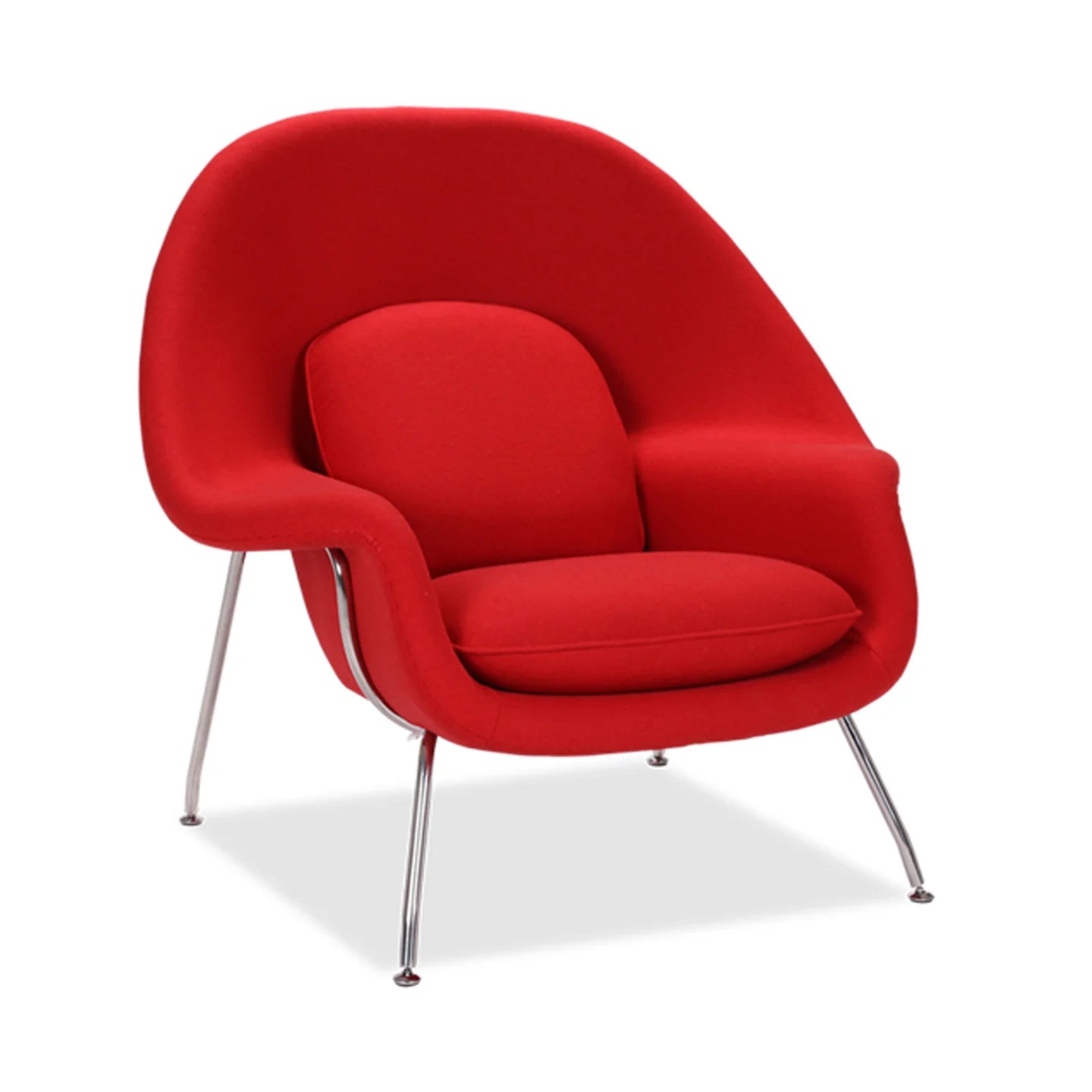 Haven Lounge Chair & Ottoman, Red By World Modern Design | Lounge Chairs | Modishstore - 6