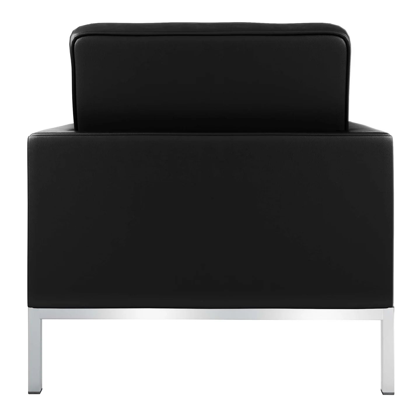 Rolina Armchair, Black Leather By World Modern Design | Armchairs | Modishstore - 3