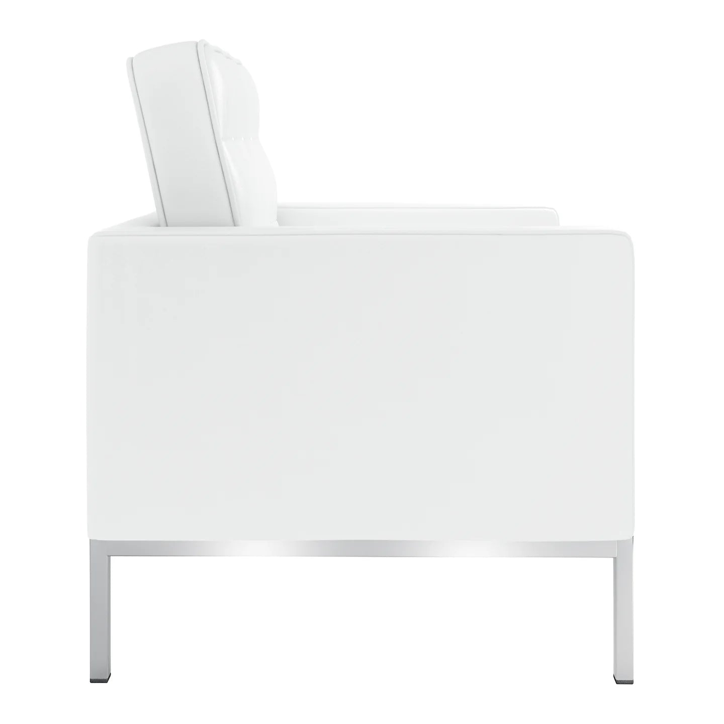 Rolina Armchair, White Leather By World Modern Design | Armchairs | Modishstore - 5