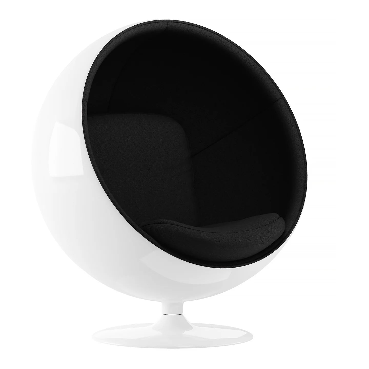 Ball Chair, Black By World Modern Design | Lounge Chairs | Modishstore - 4