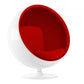 Ball Chair, Red By World Modern Design | Lounge Chairs | Modishstore - 4