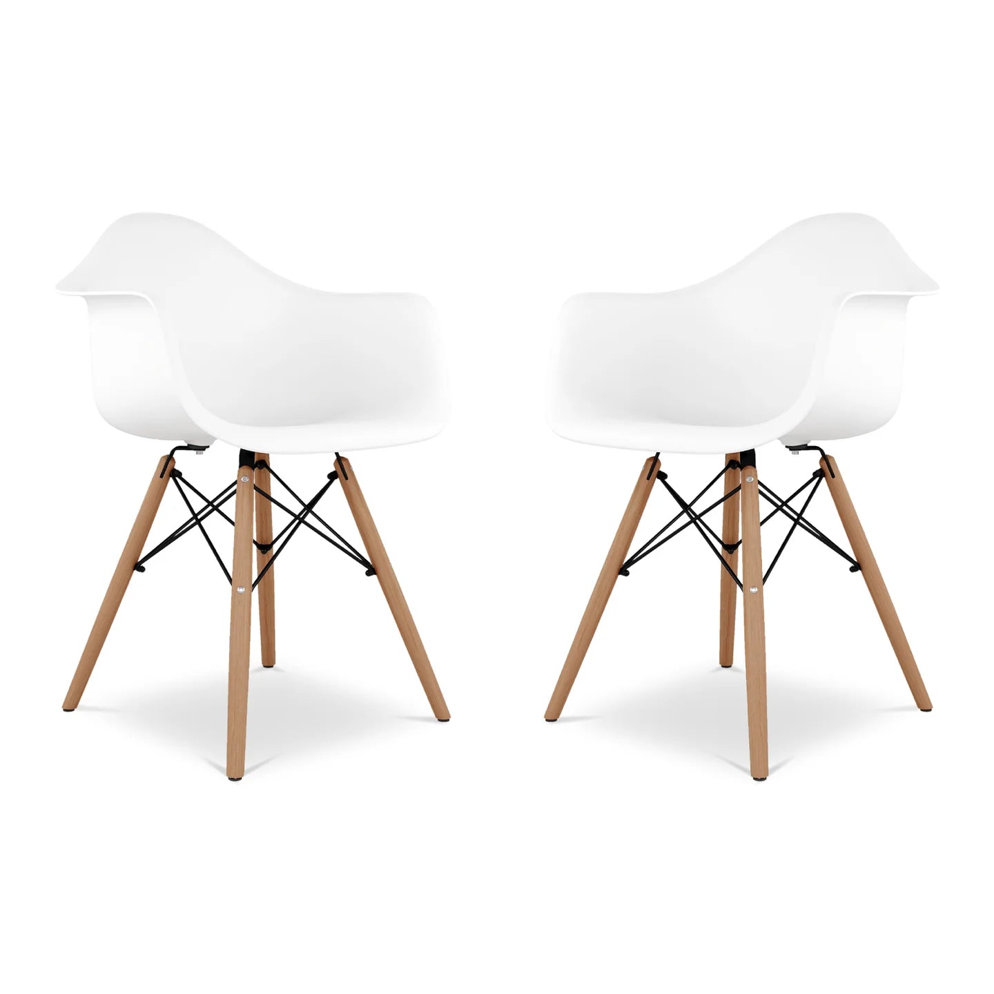 Pyramid Armchair, White By World Modern Design | Dining Chairs | Modishstore - 6