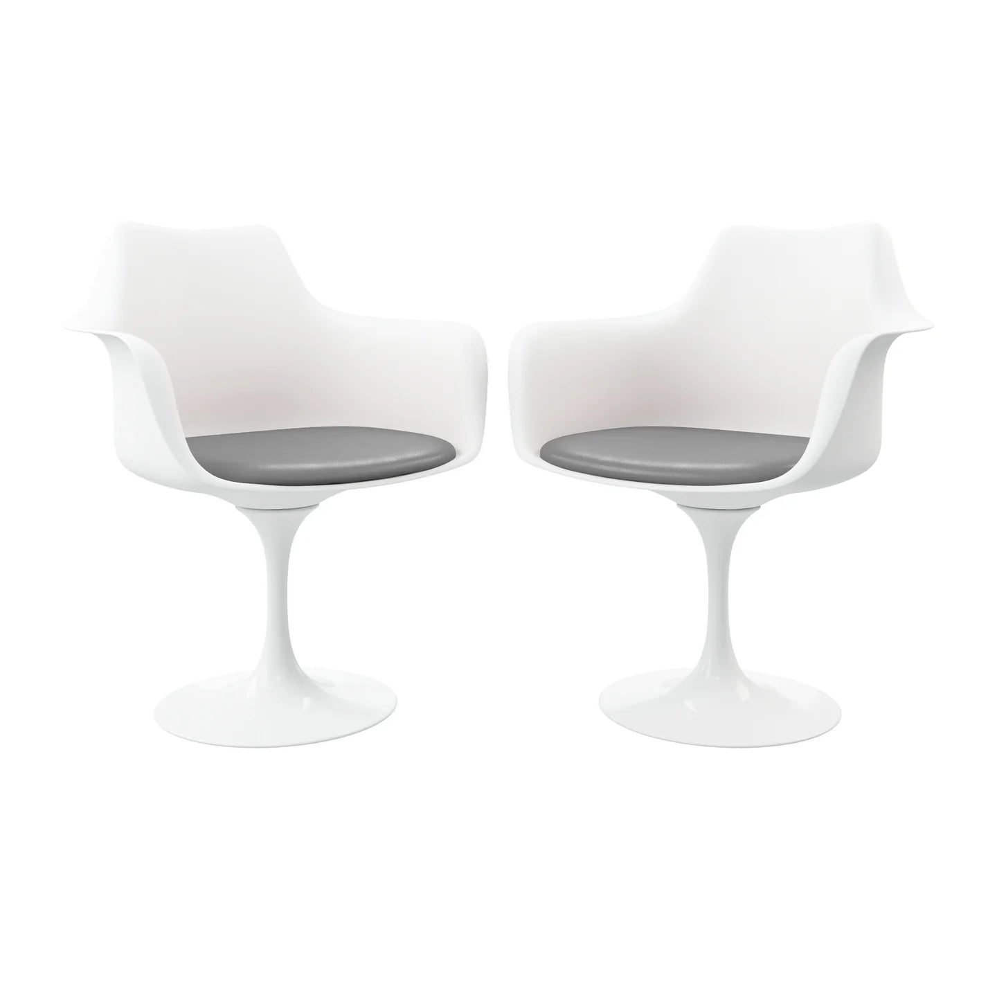 Rose Arm Chair - Gray By World Modern Design | Dining Chairs | Modishstore - 6