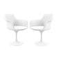 Rose Arm Chair - White By World Modern Design | Dining Chairs | Modishstore - 6