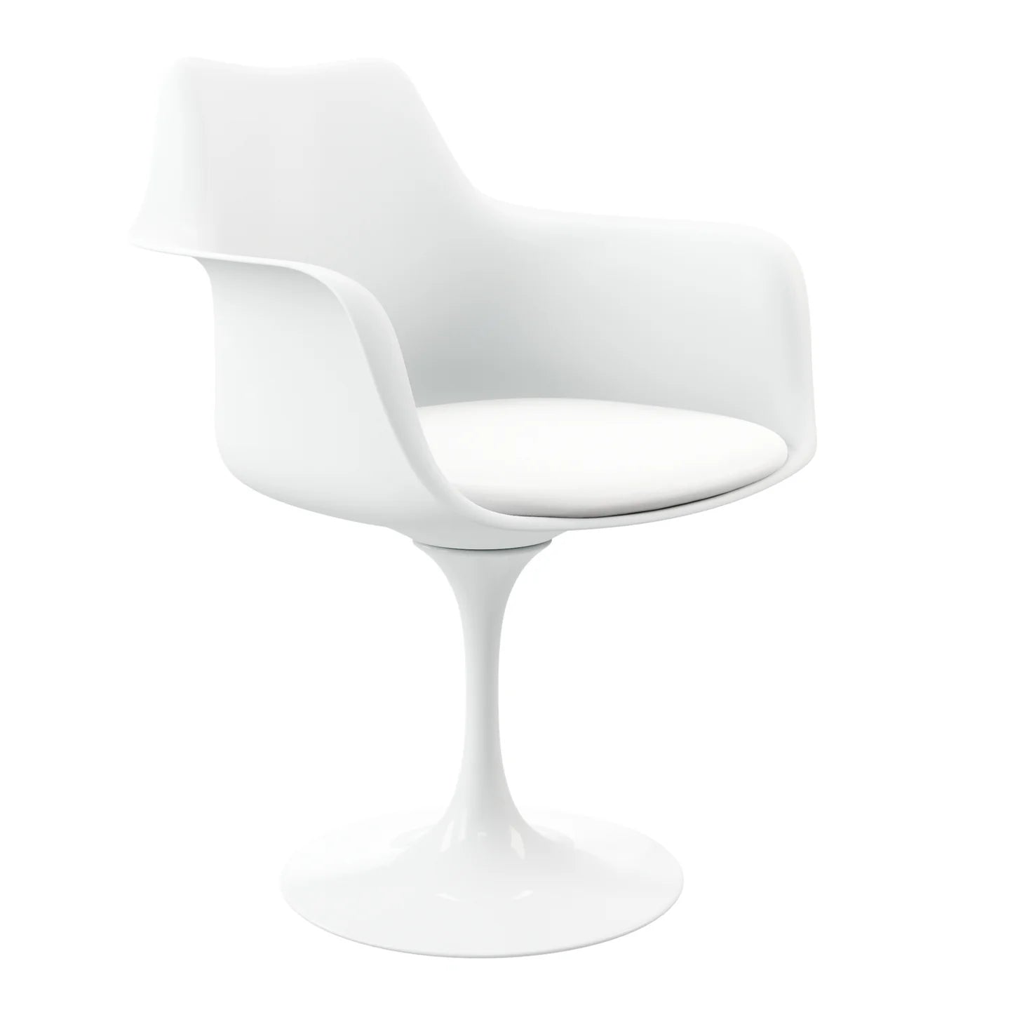 Rose Arm Chair - White By World Modern Design | Dining Chairs | Modishstore - 2