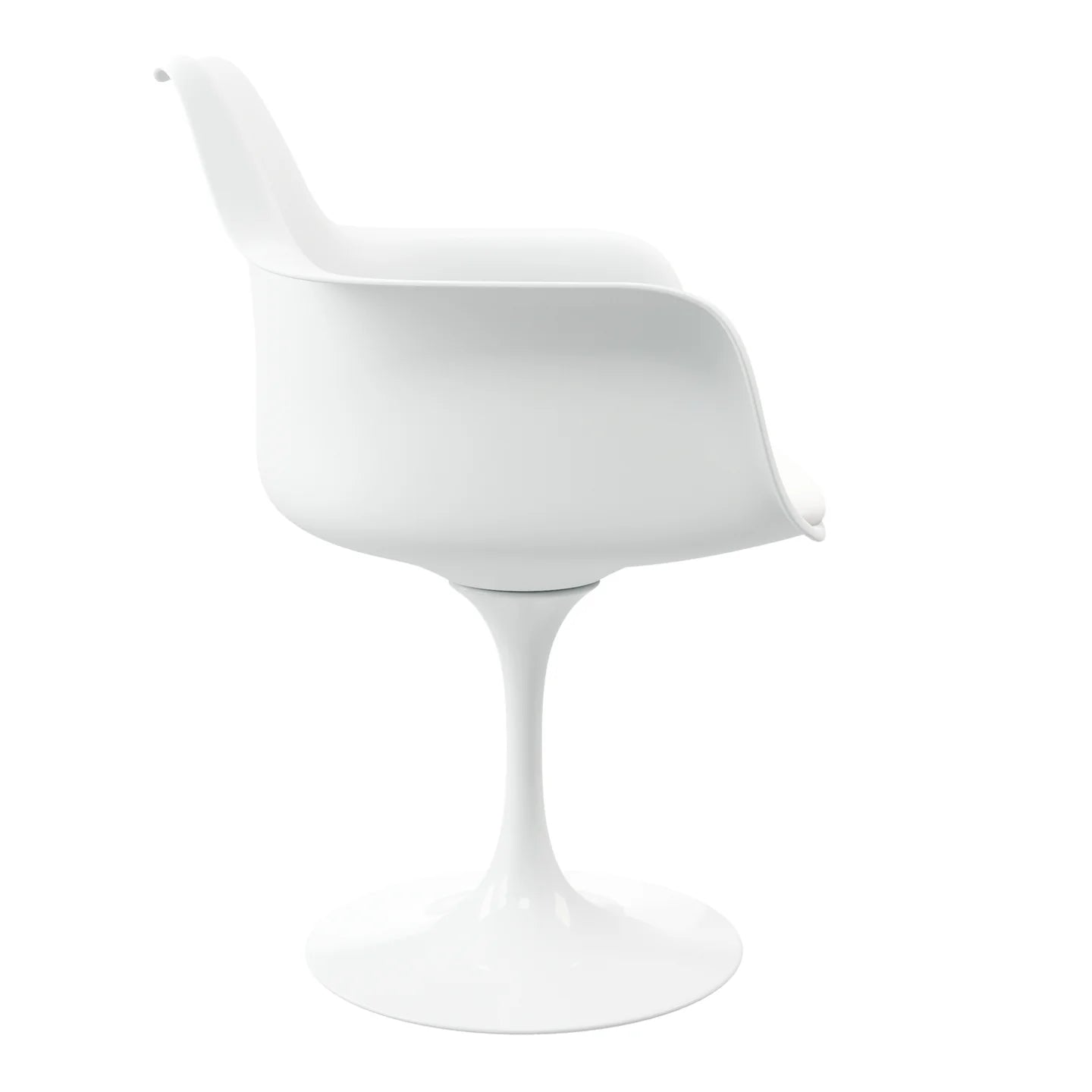 Rose Arm Chair - White By World Modern Design | Dining Chairs | Modishstore - 3