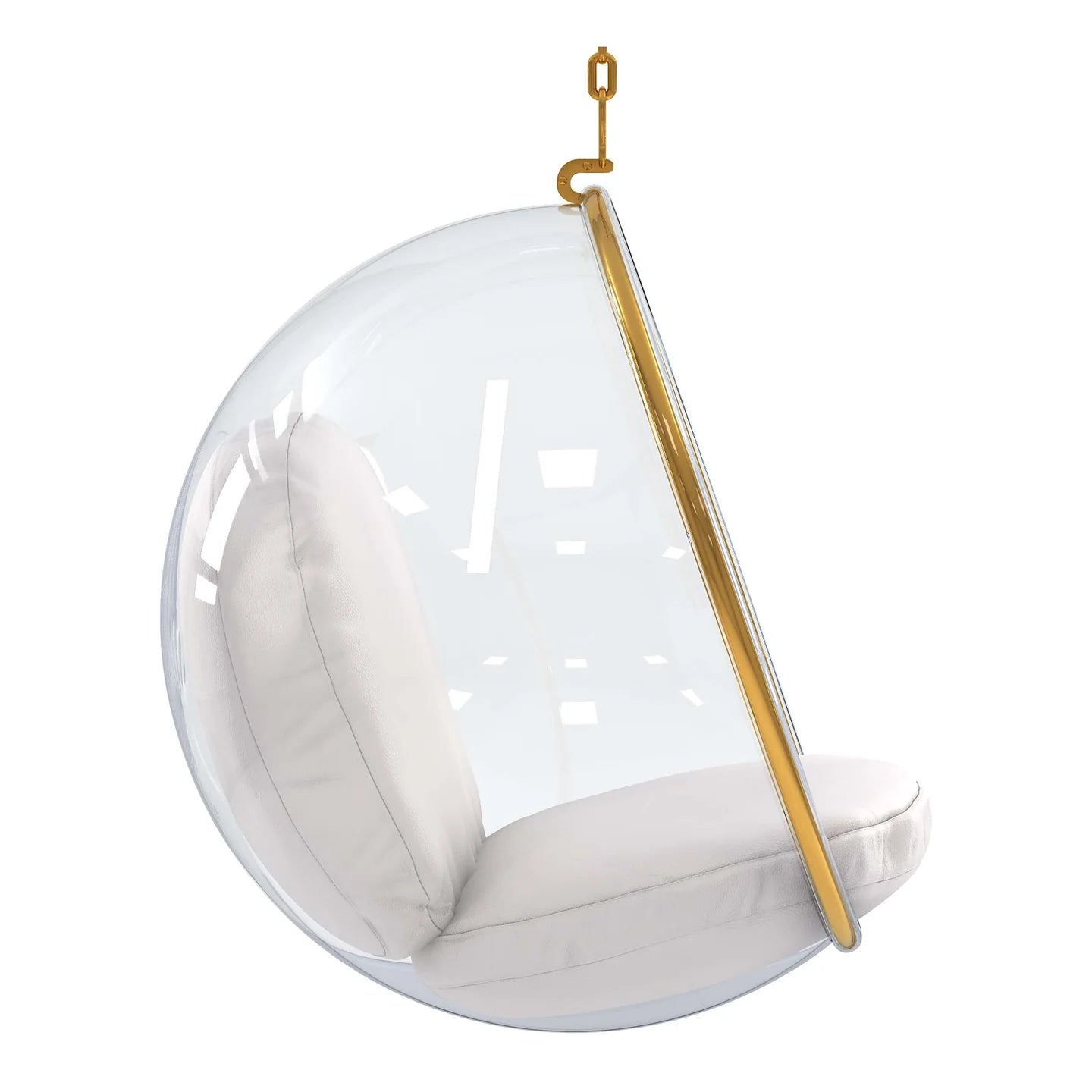 Hanging Bubble Chair, Gold By World Modern Design | Outdoor Porch Swings | Modishstore - 4