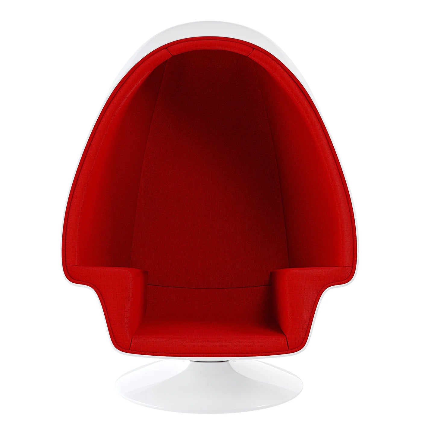 Alpha Egg Chair & Ottoman, Red By World Modern Design | Lounge Chairs | Modishstore - 4
