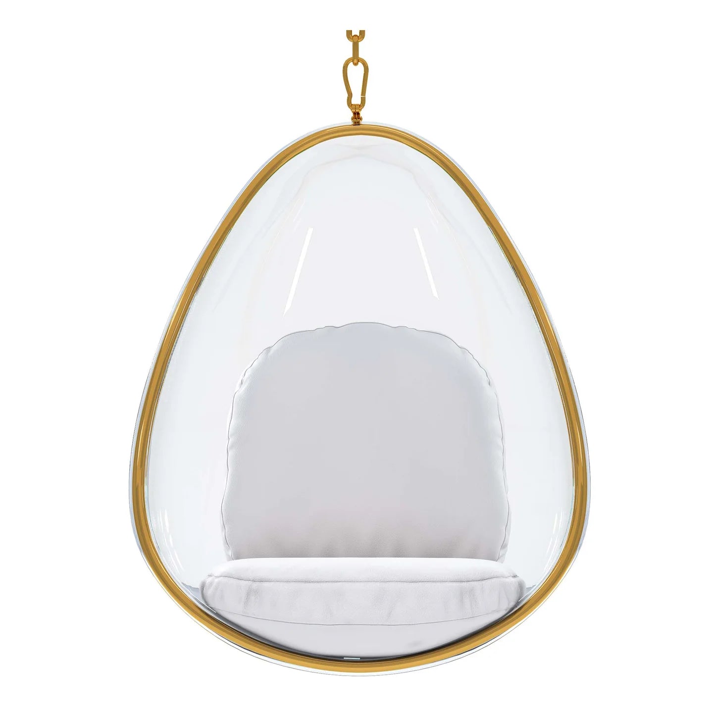 Scoop Hanging Chair - Gold By World Modern Design | Outdoor Porch Swings | Modishstore - 6