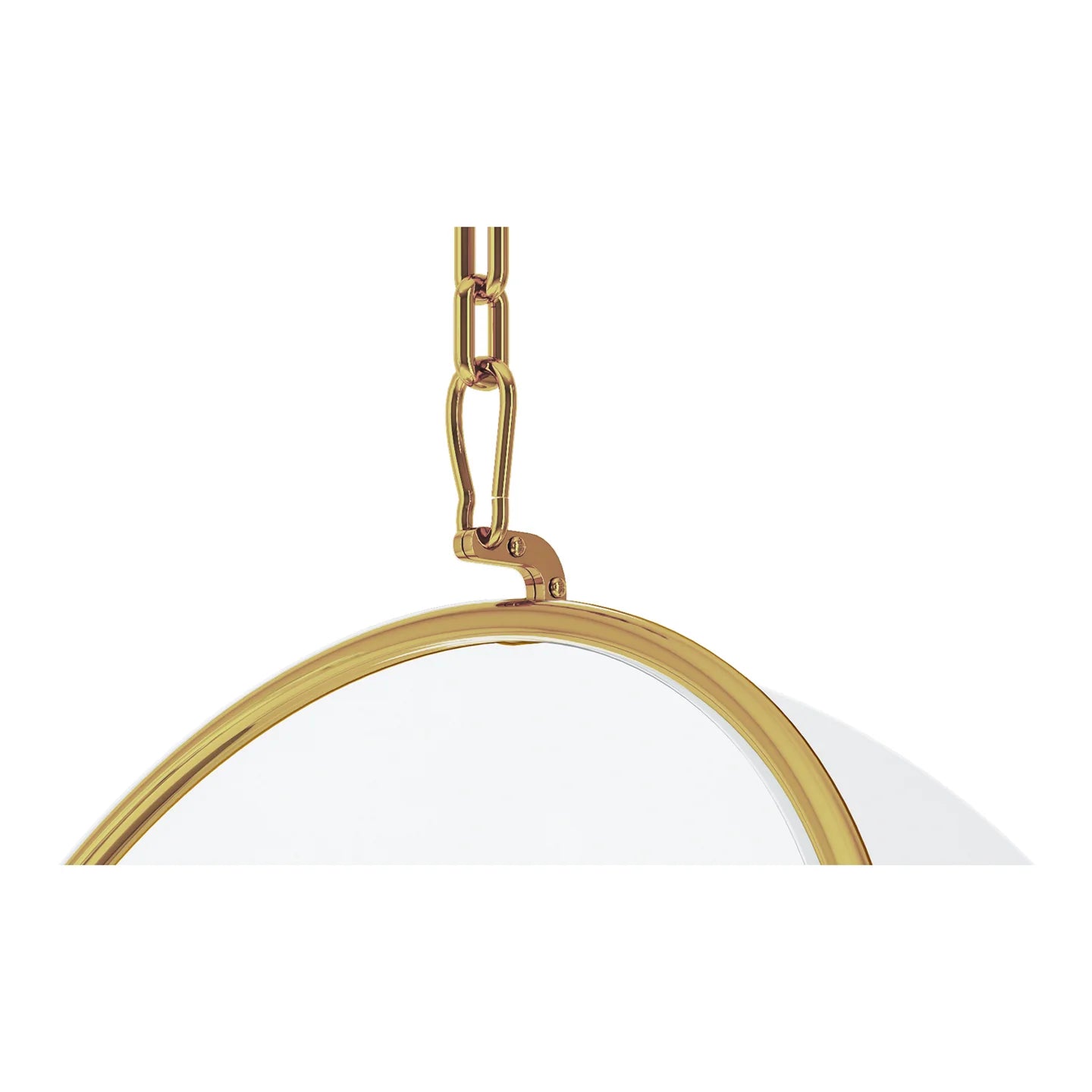 Scoop Hanging Chair - Gold By World Modern Design | Outdoor Porch Swings | Modishstore - 4