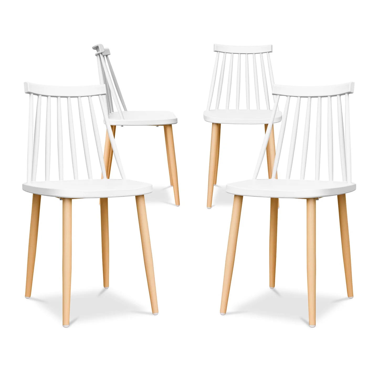 Spindle Dining Chair, White By World Modern Design | Dining Chairs | Modishstore - 8