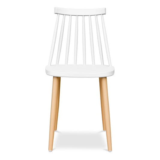 Spindle Dining Chair, White By World Modern Design | Dining Chairs | Modishstore