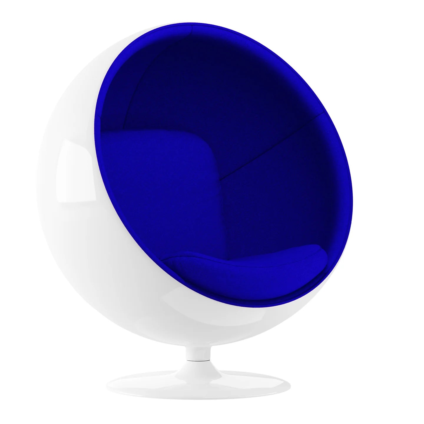 Ball Chair, Blue By World Modern Design | Lounge Chairs | Modishstore - 2