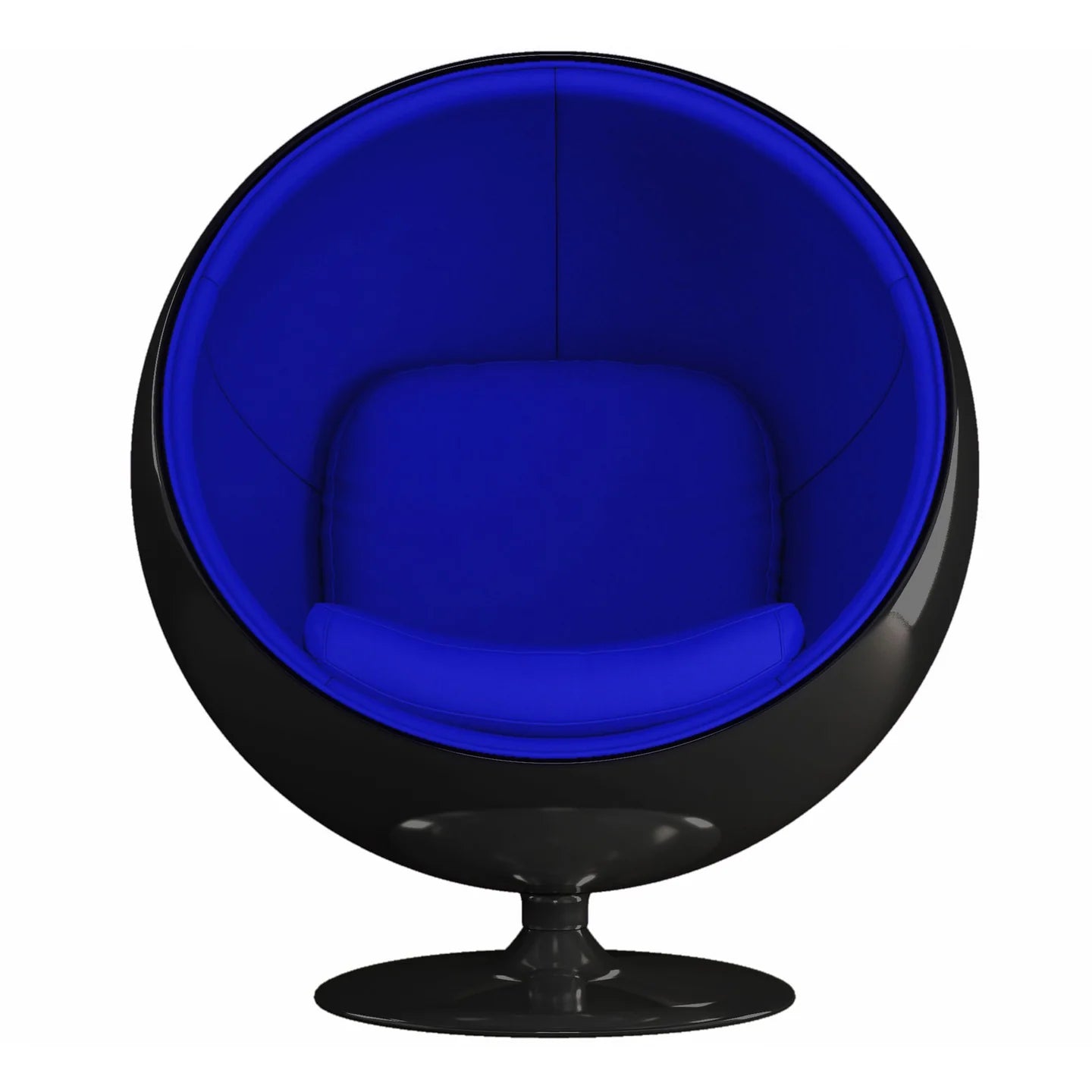 Ball Chair Black Shell By World Modern Design | Lounge Chairs | Modishstore - 3