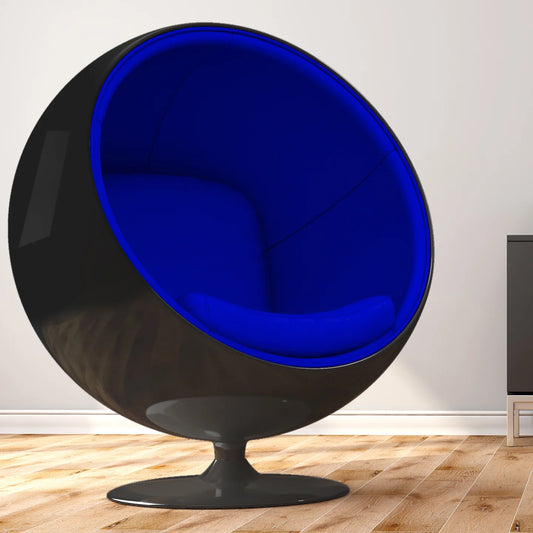 Ball Chair Black Shell By World Modern Design | Lounge Chairs | Modishstore