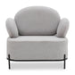 Wing Sofa Chair, Gray By World Modern Design | Lounge Chairs | Modishstore