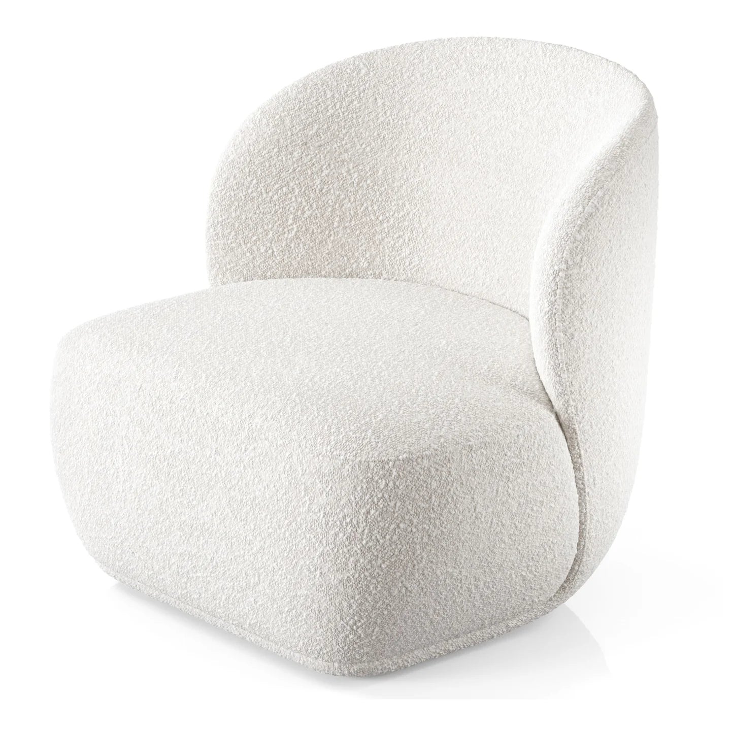 Tuva Lounge Chair, White By World Modern Design | Lounge Chairs | Modishstore - 2