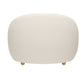 Vista Boucle Chair, White By World Modern Design | Lounge Chairs | Modishstore - 3