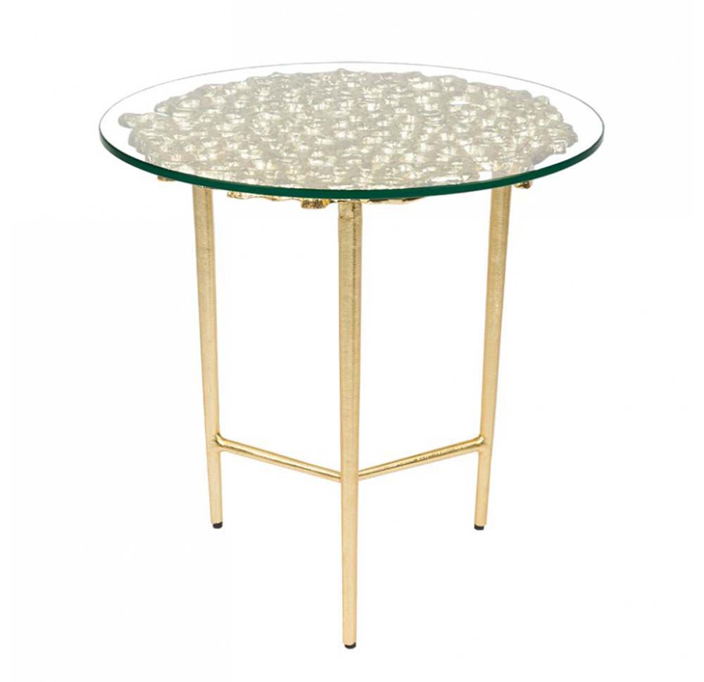 Gold Leaf Design Group Sponge Accent Table | Accent Tables | Modishstore - 7