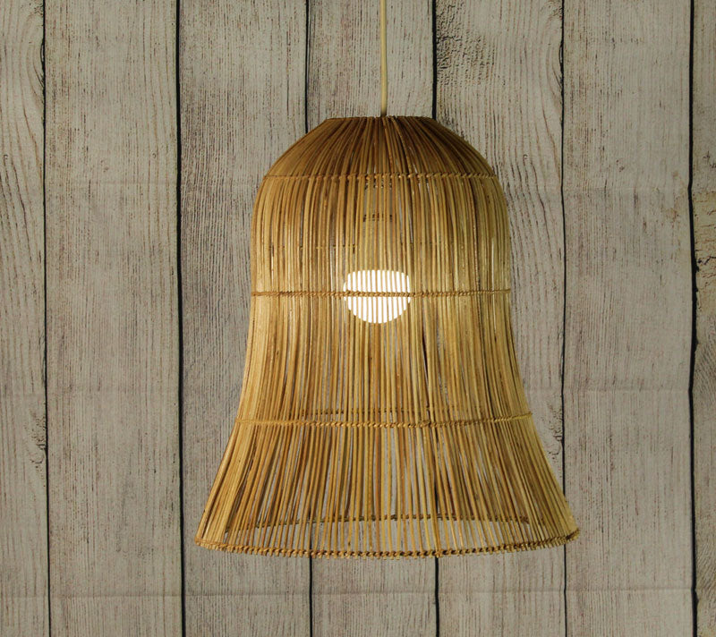 Keral Palmyra Woven Lamp by Artisan Living- Only 1 left-2