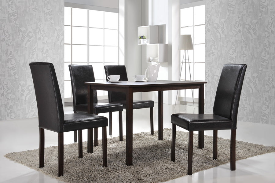 baxton studio andrew 5 piece modern dining set | Modish Furniture Store-2