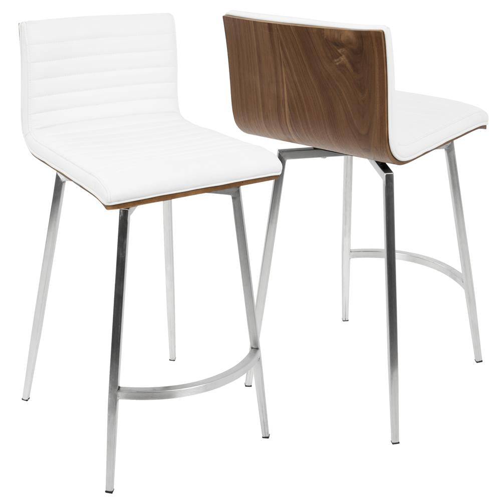 LumiSource Mason Swivel Counter Stool - Set of 2-8