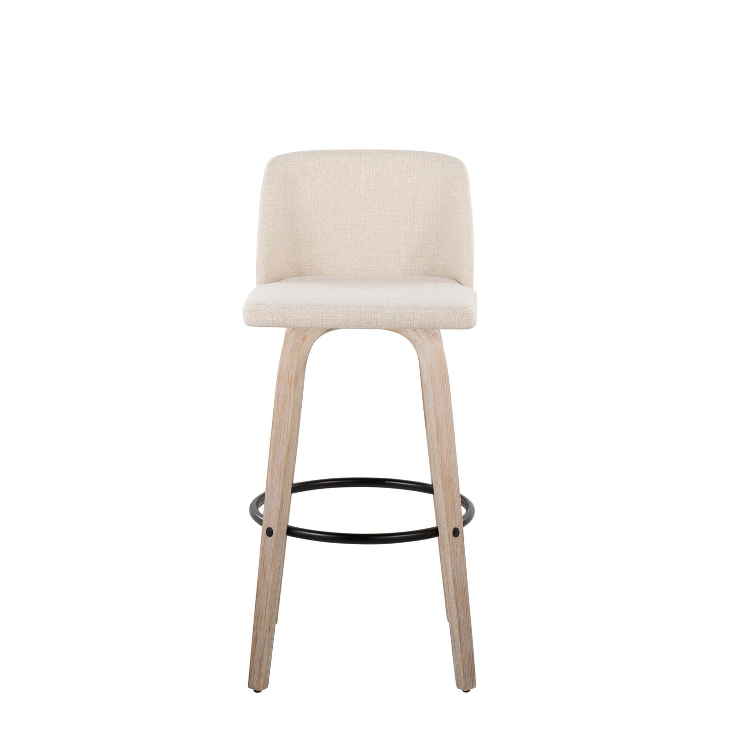 Toriano 30" Fixed Height Barstool - Set of 2 By LumiSource | Bar Stools | Modishstore - 6