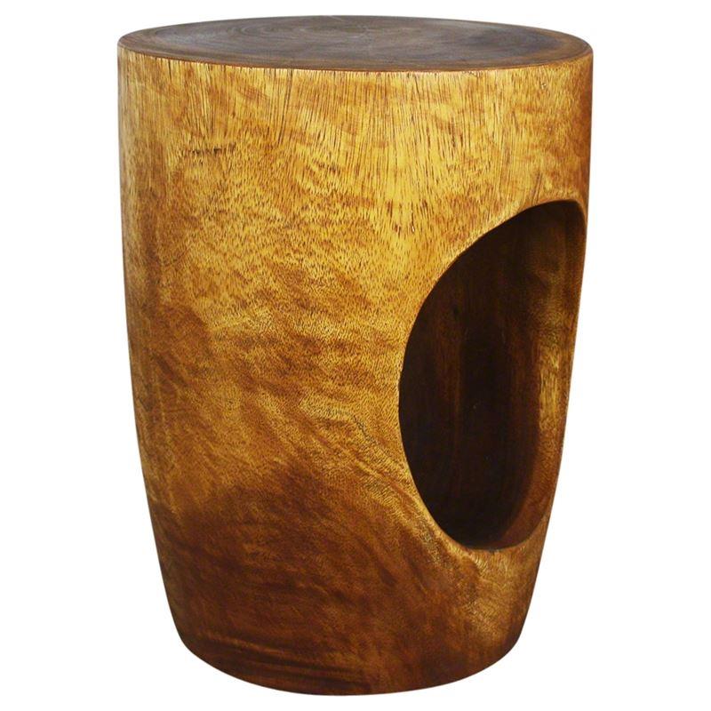 Haussmann Big Eye 15" Dia - Walnut | Stools & Benches | Modishstore-5