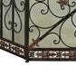 Benzara 3- Panel Metal Fire Screen With Traditional Design, Bronze  By Benzara | Room Divider |  Modishstore  - 3