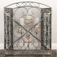 Benzara 3- Panel Metal Fire Screen With Traditional Design, Bronze  By Benzara | Room Divider |  Modishstore 
