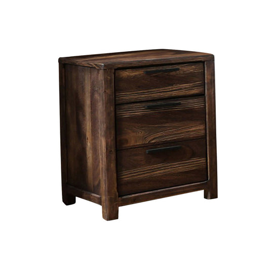 Hankinson Transitional Style Night Stand, Rustic Natural Tone By Benzara | Nightstands |  Modishstore 
