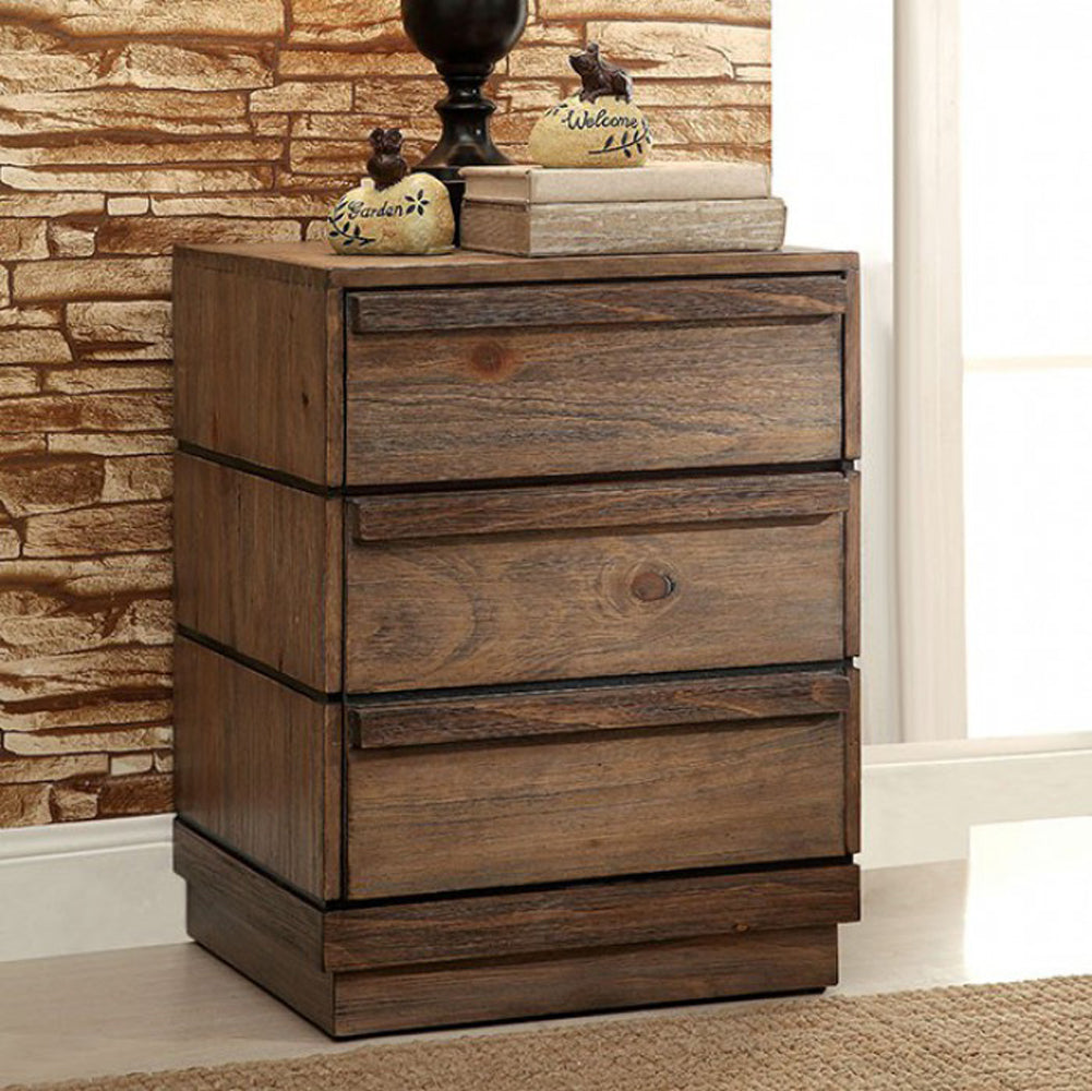 Coimbra Transitional Style Night Stand By Benzara | Nightstands | Modishstore - 2
