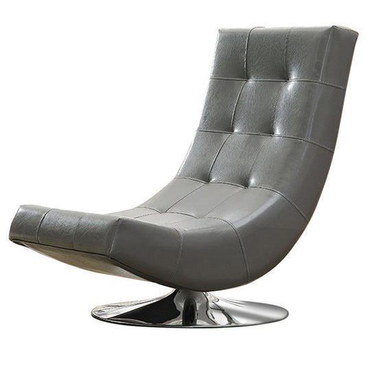 Trinidad Contemporary Swivel Chair, Gray By Benzara | Lounge Chairs |  Modishstore 
