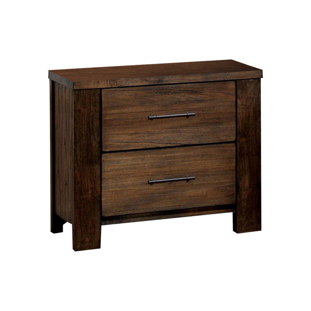 Elkton Transitional Night Stand In Oak Finish By Benzara | Nightstands | Modishstore - 2