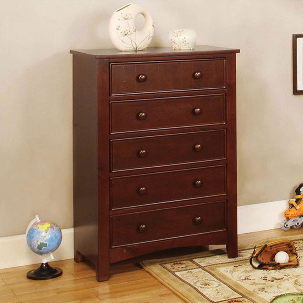 Transitional Style Wooden Chest, Brown By Benzara | Drawers | Modishstore - 3