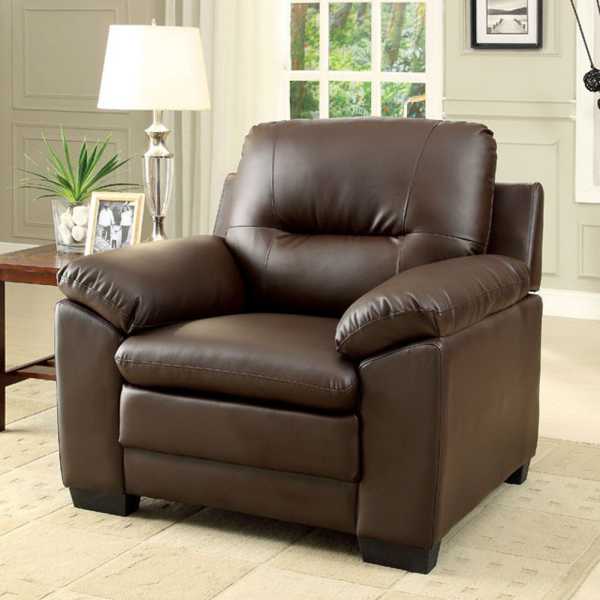Parma Contemporary Chair, Brown By Benzara | Lounge Chairs | Modishstore - 2