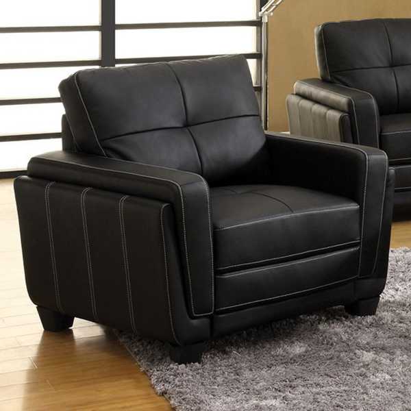 Blacksburg Contemporary Chair, Black By Benzara | Lounge Chairs | Modishstore - 2