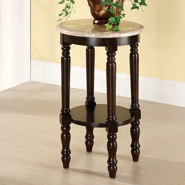 Santa Clarita Traditional Plant Stand , Dark Cherry | Planters, Troughs & Cachepots | Modishstore