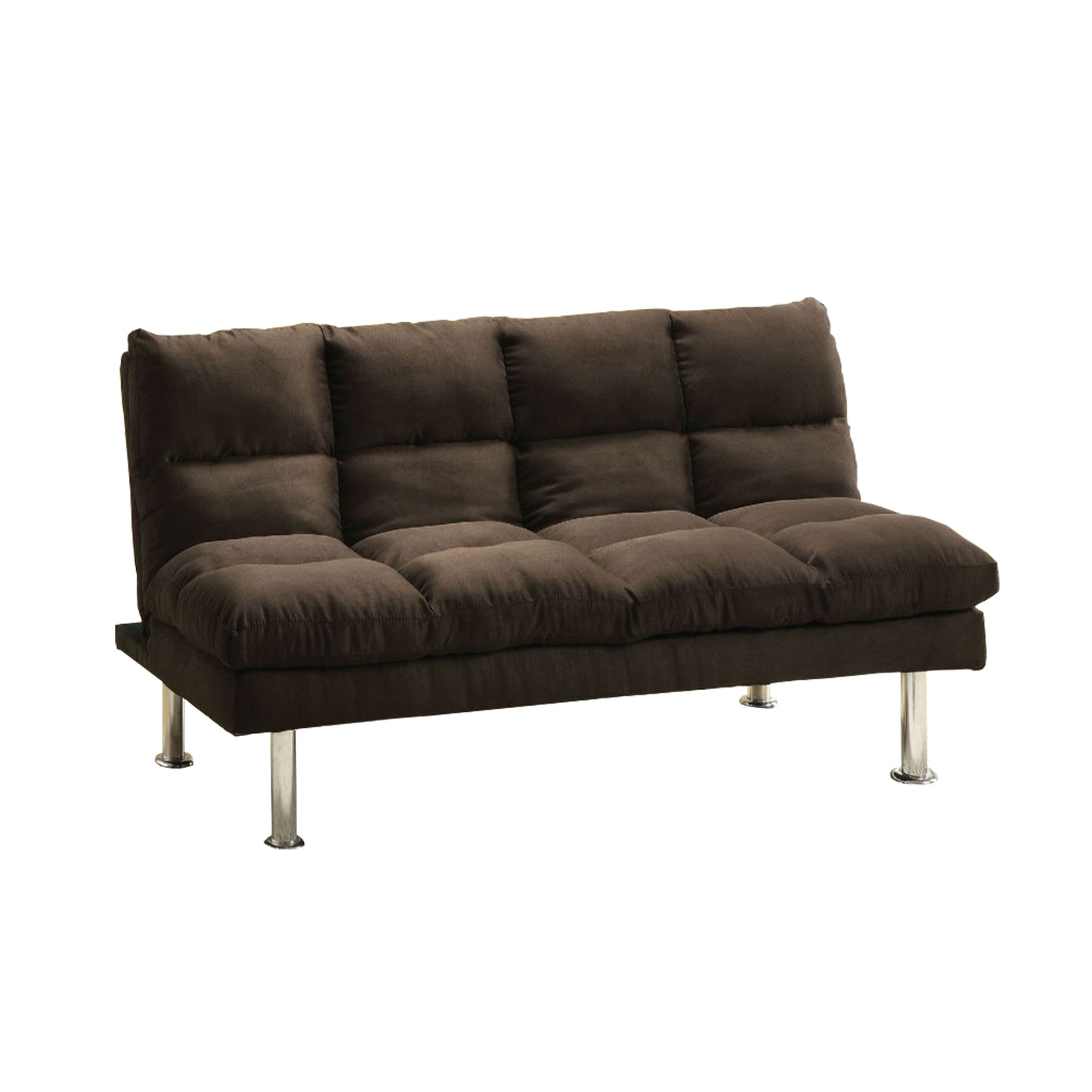 Saratoga Contemporary Saratoga Micro-Fiber Sofa Futon, Expresso By Benzara | Sofas | Modishstore - 3