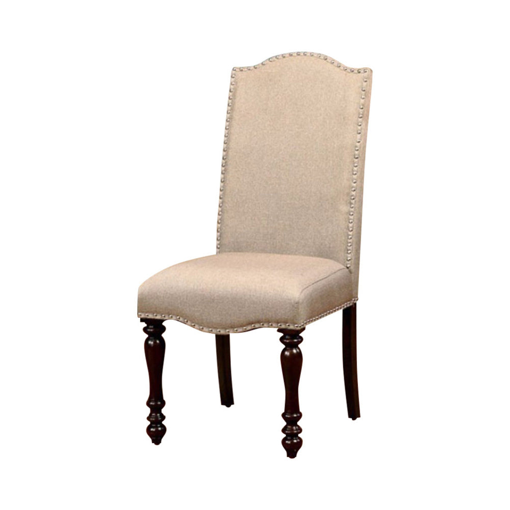 Hurdsfield Cottage Side Chair, Cherry Finish, Set Of 2 By Benzara | Side Chairs | Modishstore - 3