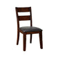 Dickinson I Cottage Side Chair Withpu Seat, Dark Cherry, Set Of 2  By Benzara | Armchairs |  Modishstore  - 3
