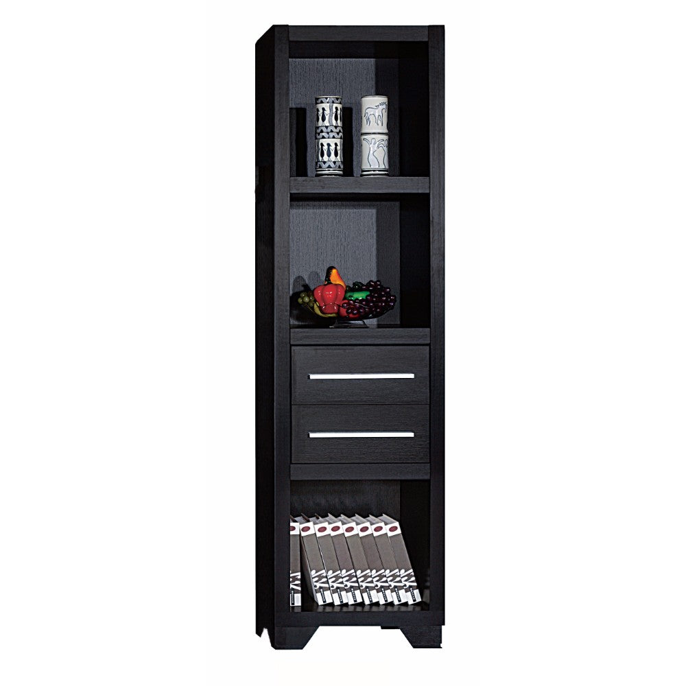 Spacious Media Tower With Drawers, Brown By Benzara | Bookcases | Modishstore