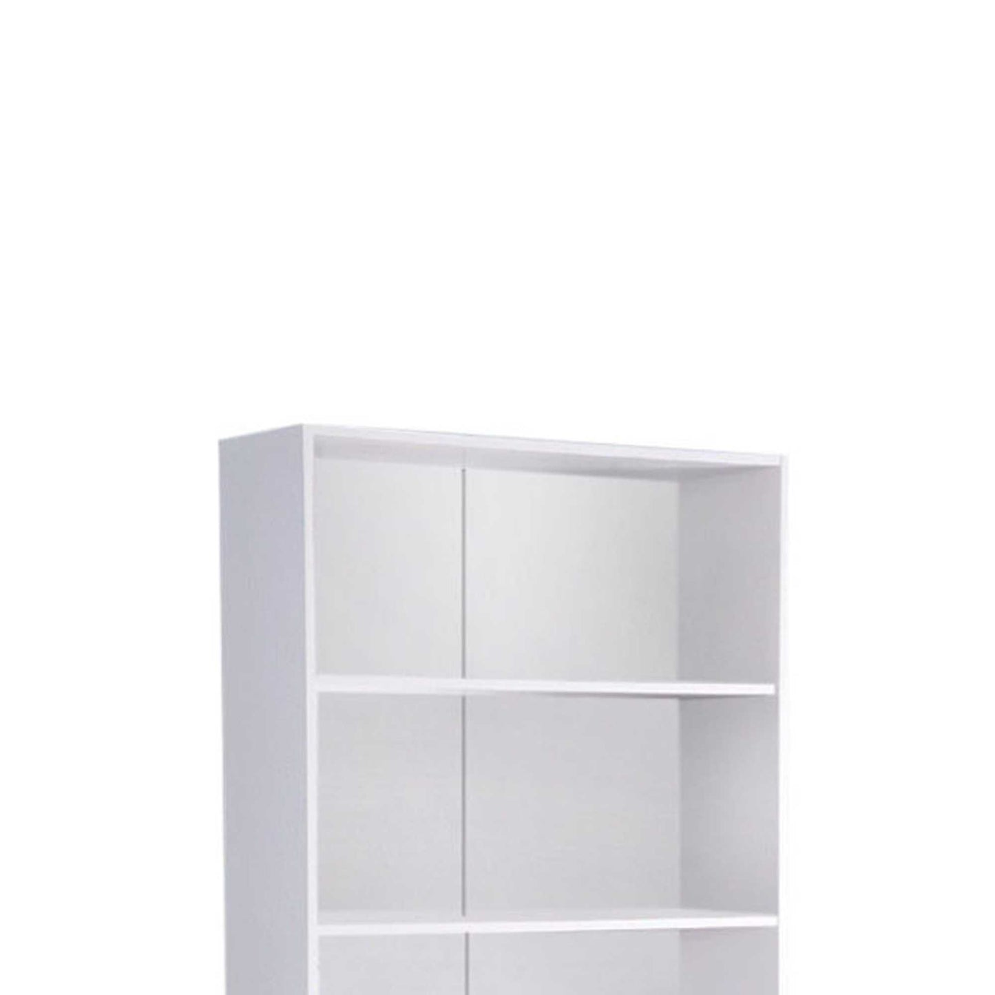 Minimalistic Yet Stylish Bookcase, White By Benzara | Shelves & Shelving Units | Modishstore - 5