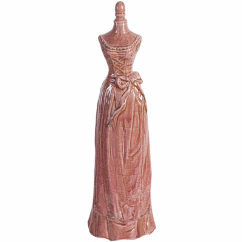 Princess Look Mannequin In Brick Red Finish By Benzara | Decor | Modishstore