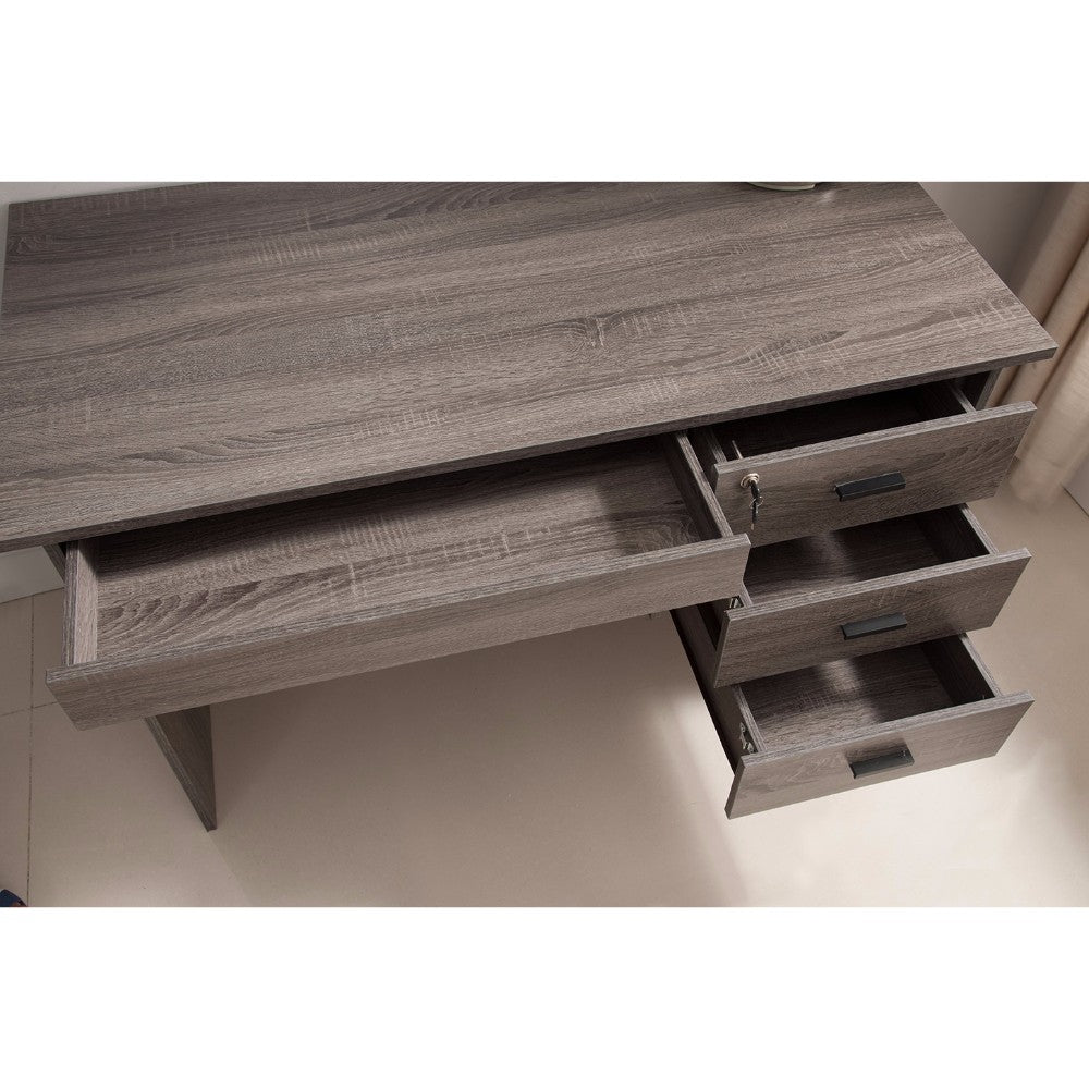 Adorning Contemporary Style Office Desk , Gray By Benzara | Desks |  Modishstore  - 4